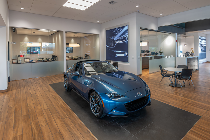 Elk Grove Mazda Showroom